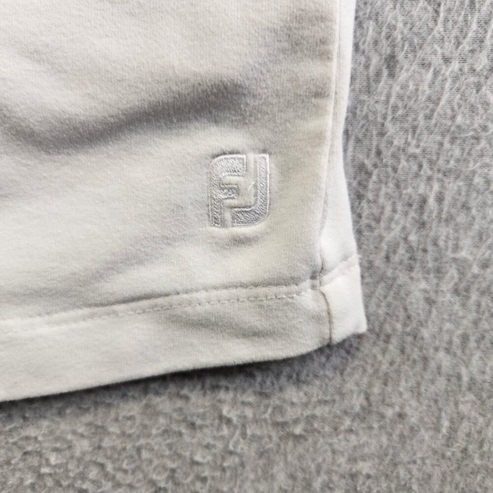 Footjoy Skort Womens L White Jersey Knit Zip Pocket Short Lined Skirt Golf FJ - Picture 2 of 13
